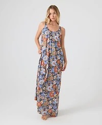 Roxy Women's Sunflower Scoop Neck Swim Cover Up Dress