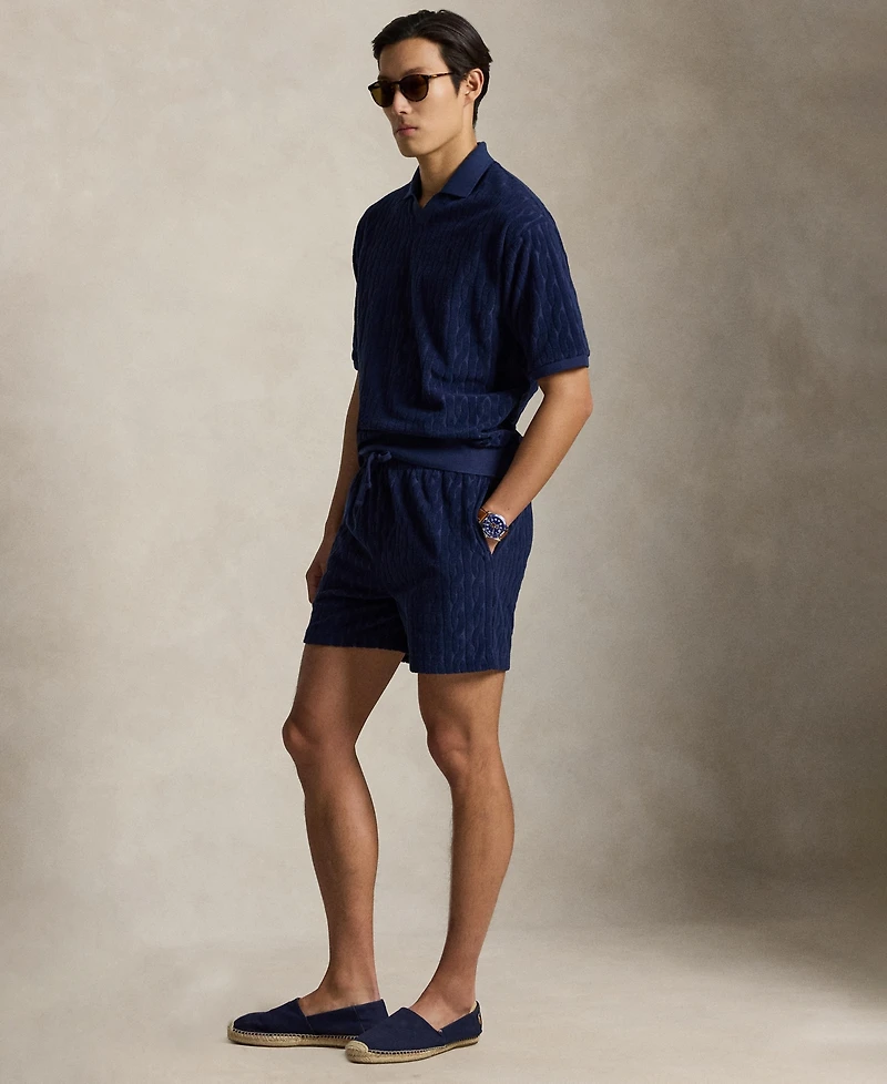 Polo Ralph Lauren Men's Cable-Knit Terry Regular-Fit Shorts