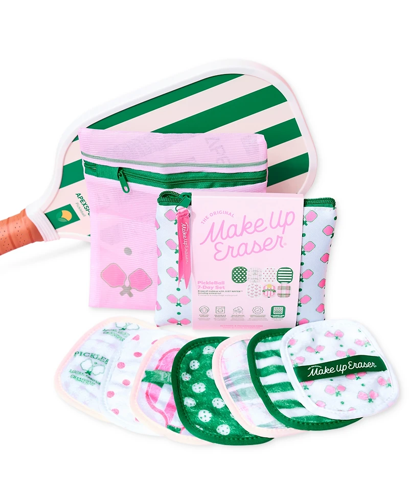 MakeUp Eraser 9-Pc. Pickleball Reusable Makeup Wipe Set