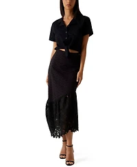 Guess Women's Pull-On Flared Midi Skirt