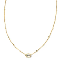 Kendra Scott 14k Gold-Plated Turquoise Magnesite Pendant Necklace, 15" + 4" extender