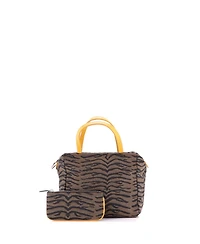 Pre-Owned Fendi Zip Tote Printed Jacquard