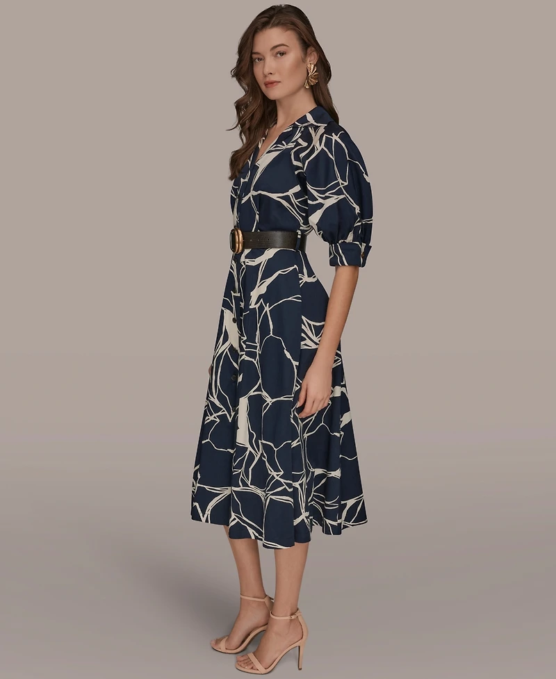 Donna Karan New York Women's Collared Shirt Dress