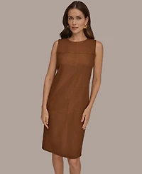 Donna Karan New York Women's Crewneck Sleeveless Shift Dress