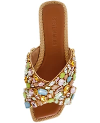 Steve Madden Women's Levity Embellished Flat Slide Sandals