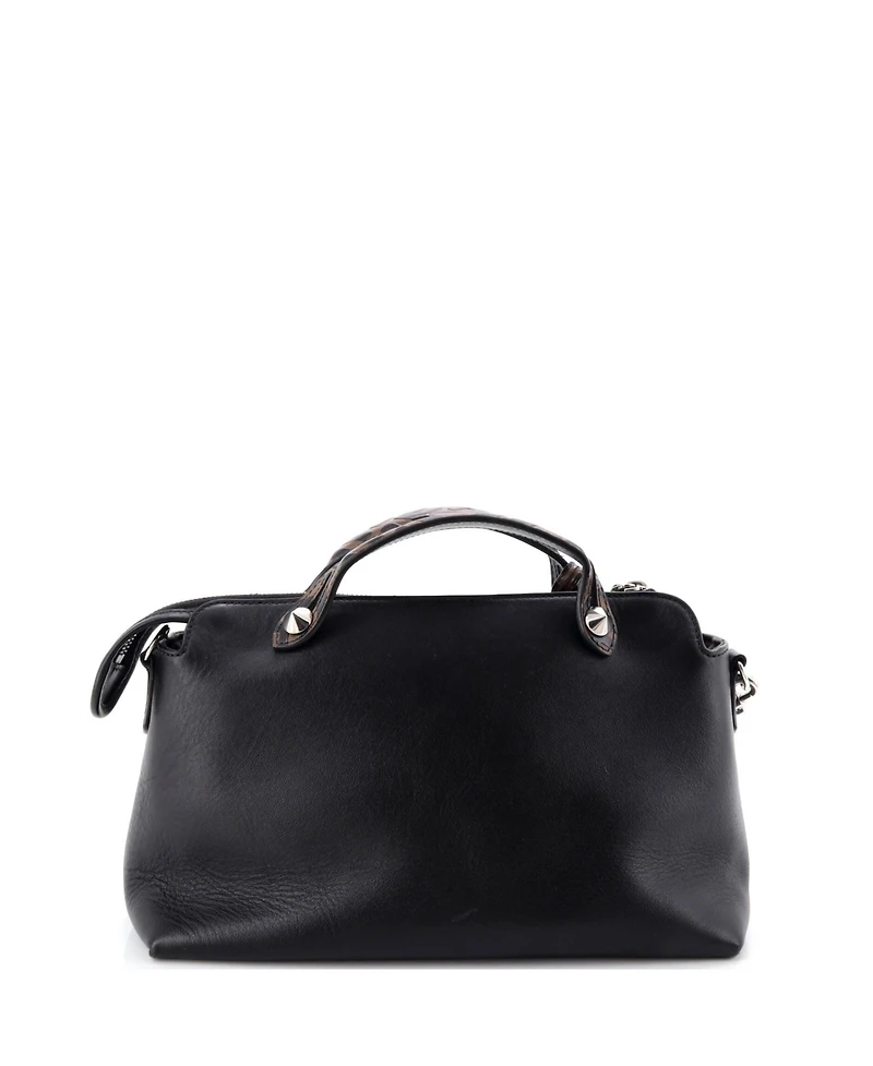 Pre-Owned Fendi Small By The Way Satchel Leather with Zucca Embossed Detail