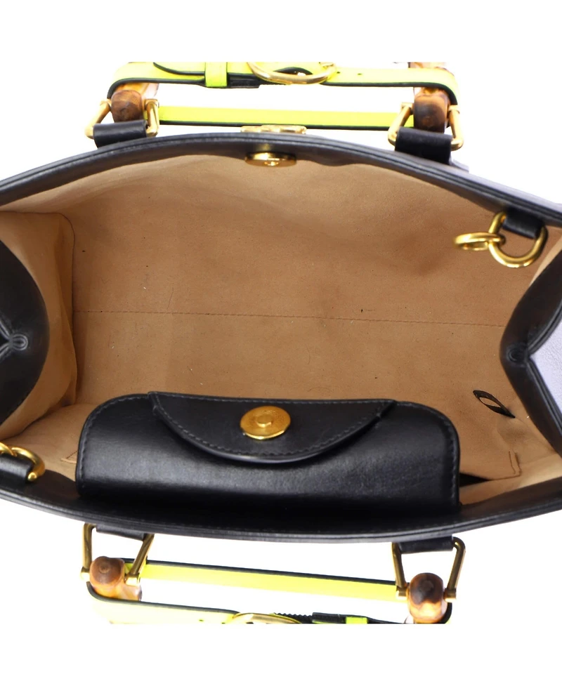 Pre-Owned Gucci Small Diana Nm Bamboo Handle Tote Leather