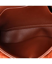 Pre-Owned Celine Small Triomphe Chain Shoulder Bag Shearling