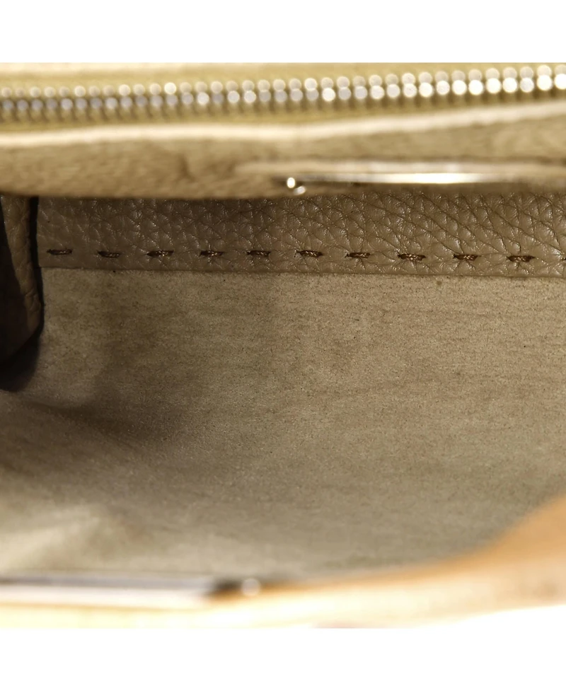 Pre-Owned Fendi Regular Selleria Peekaboo Bag Rigid Leather