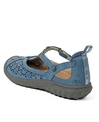 Jbu Women's Daffodil Mary Jane T-Strap Flats