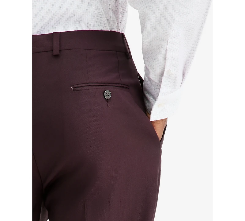 Calvin Klein Men's Slim-Fit Wool-Blend Suit Pants