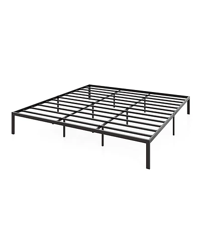 Sugift Heavy Duty Metal Bed Frame with Support Slats Foundation