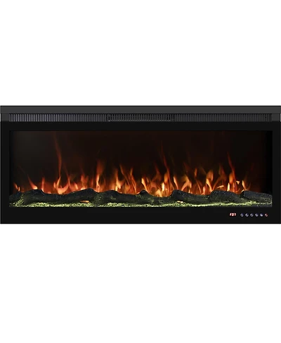 Boyel living 42 Inches Linear Electric Fireplace with Multi-color Flame Effect, Remote Controlled