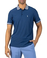 Tailorbyrd Men's Tech Slub Textured Performance Polo