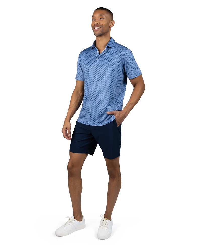 TailorByrd Men's Printed Performance Polo