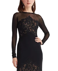 Tadashi Shoji Women's Calia Laser-Cut Crepe Dress
