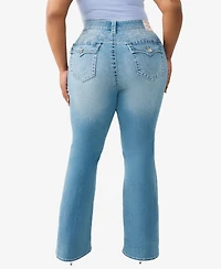 True Religion Plus Tattoo Becca Bootcut Big T Flap Jeans
