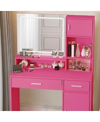 Flynama Elegant Modern Wooden Nightstand with Drawers Natural Finish Bedside Table for Bedroom Living Room