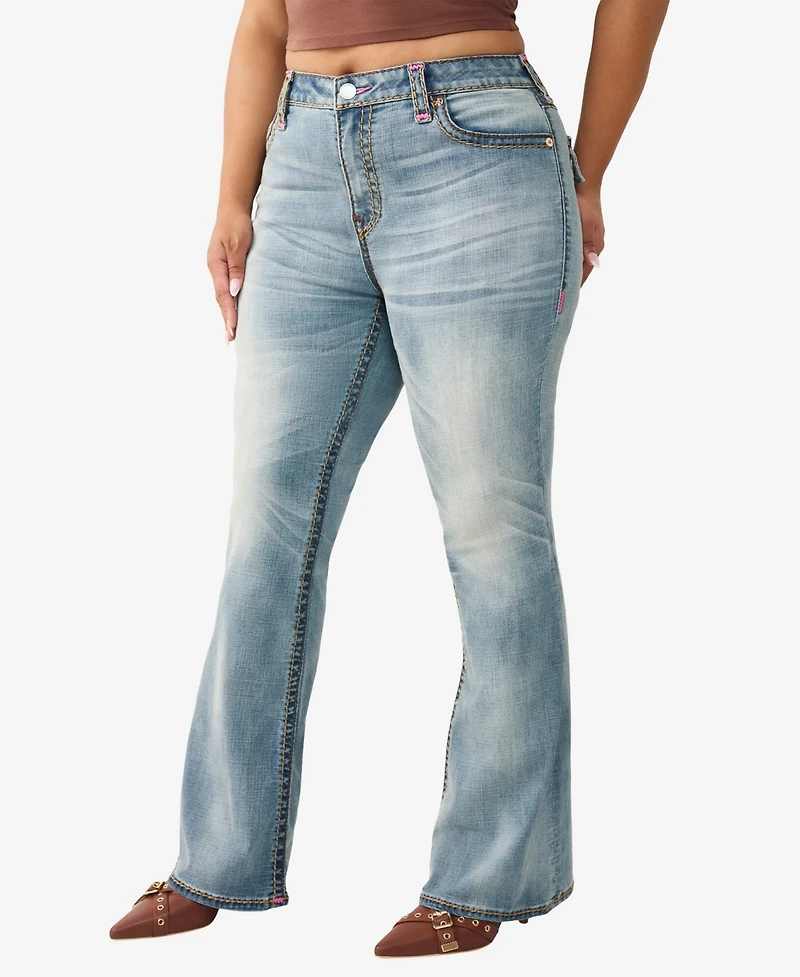 True Religion Plus Becca Mid-Rise Bootcut Jeans