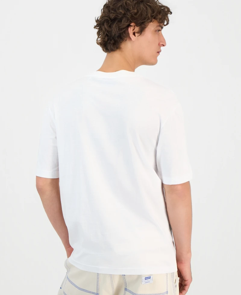 Hugo Boss Men's Nierofix Cotton Graphic Regular-Fit T-Shirt