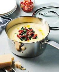 Tramontina Tempo Tri-Ply Base Stainless Steel 3-Quart Sauce Pan with Glass Lid