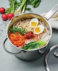 Tramontina Tempo Tri-Ply Base Stainless Steel 4-Quart Sauce Pan with Glass Lid