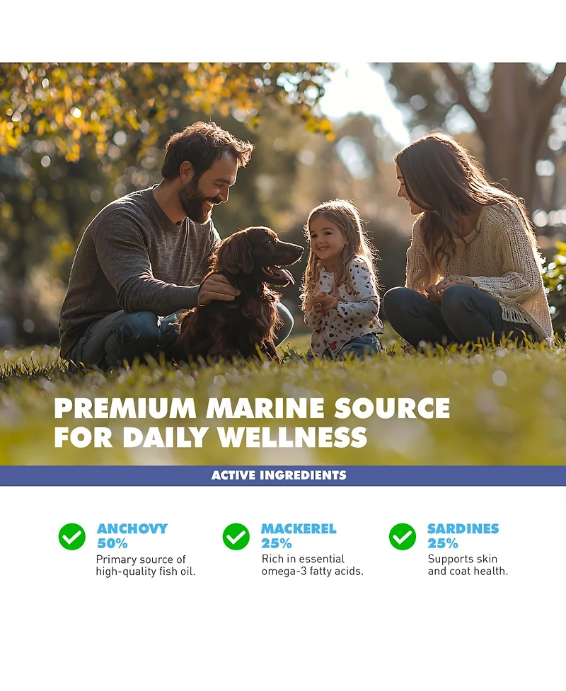 Ubavet Ubameg Efa 1000mg Omega-3 Fatty Acid Capsules for Dogs & Cats (120 caps)