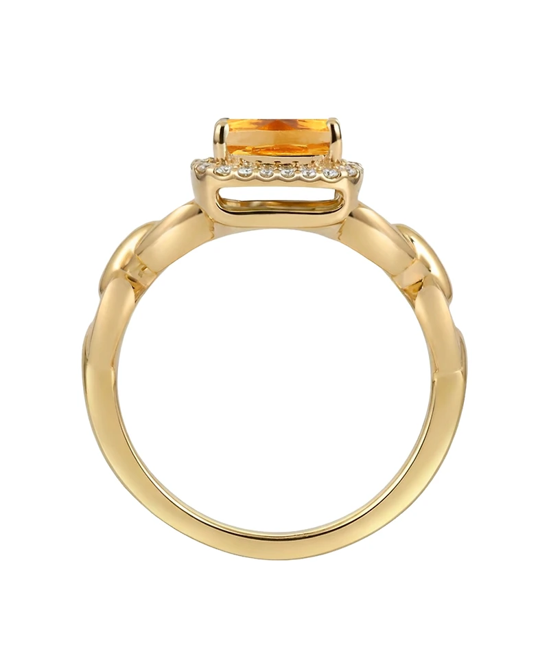 Macy's Amethyst (1-1/2 ct. t.w.) & Lab Grown White Sapphire (1/4 Ring 14k Gold Over Sterling Silver (Also Available Multi-Stones)