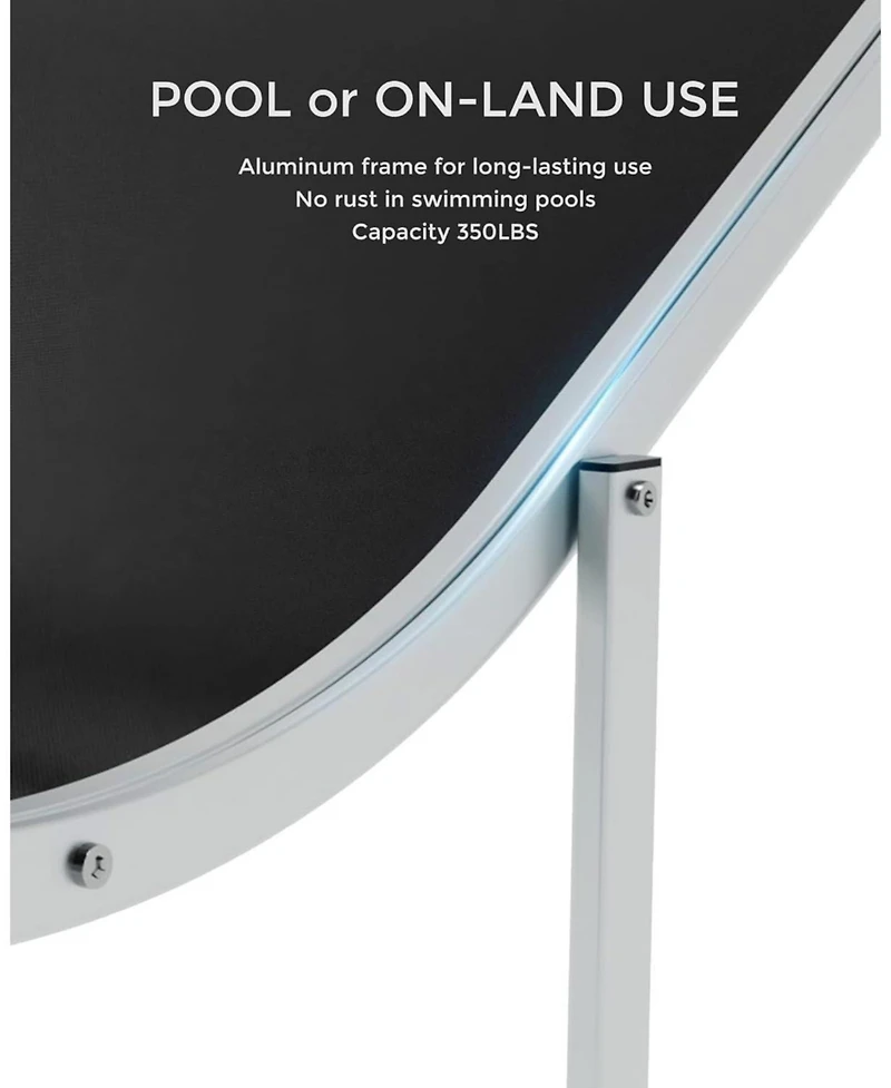 gaomon Outdoor Chaise Lounge Chairs Set of 2, Patio Pool Chair Backrest Tanning Chairs, Waterproof Recliner for Outside Beach Yard