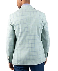 Tailorbyrd Men's Melange Windowpane Sport Coat