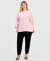 Jones New York Plus 3/4-Sleeve Tunic