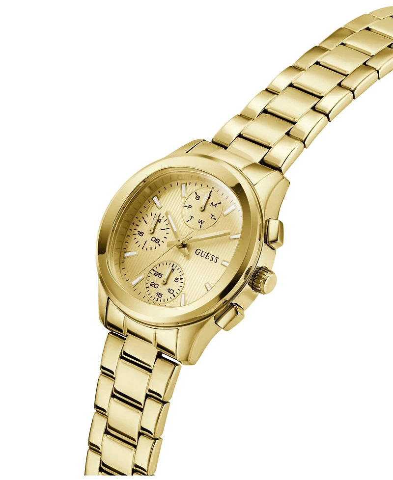Guess Women's Quartz Gold-Tone Stainless Steel Watch, 36mm