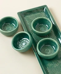 Uncommon Goods Sun Stamped Ceramic Tequila Sipping Cups, Set of 4