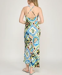 Invitee Women's Strappy Cowl Neck Midi Dress