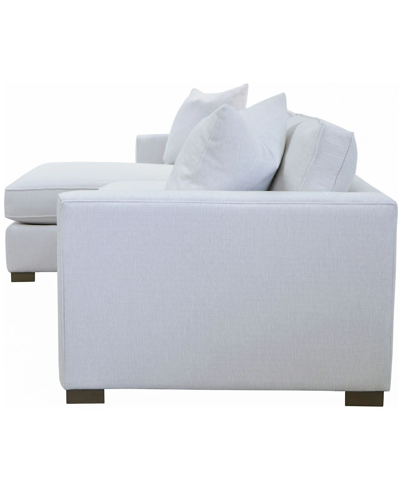 Corine 2-Pc. Chaise Sectional Sofa with Toss Pillows