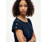Tommy Hilfiger Women's Cap-Sleeve Boat Neck T-Shirt