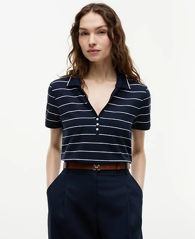 Tommy Hilfiger Women's Henley Polo Shirt