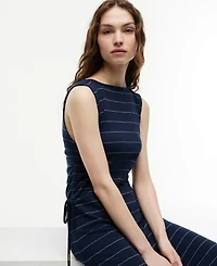 Tommy Hilfiger Women's Tie-Detail Boat Neck Midi Dress
