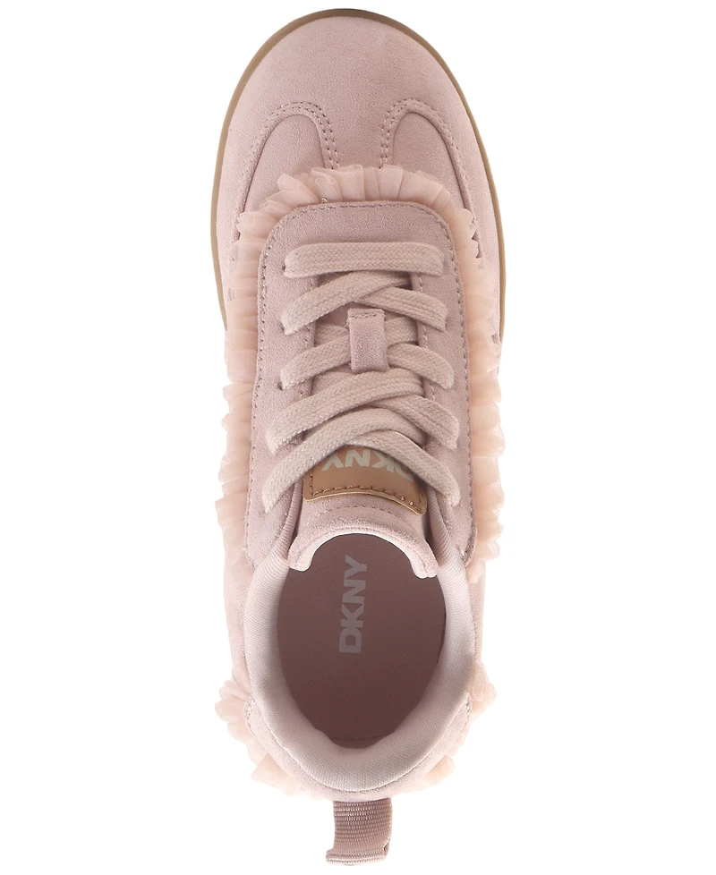 Dkny Girls' Ruffle Detail Lace-Up Sneakers
