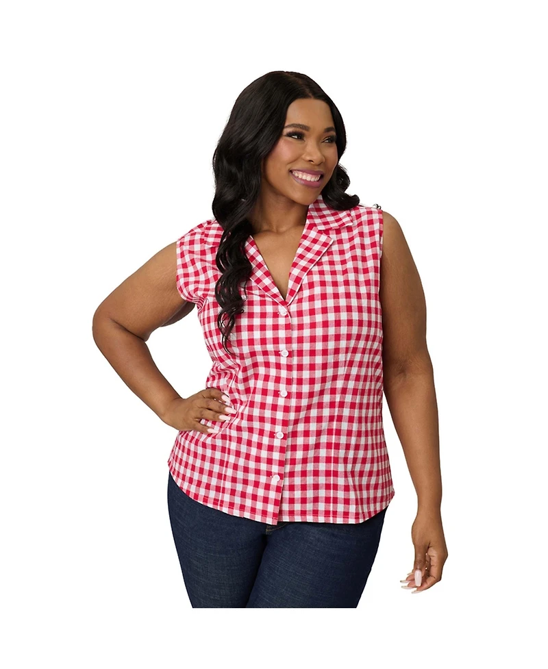 Unique Vintage Plus Size 1950s Commuter Set Collar Blouse