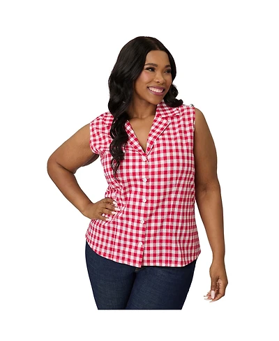 Unique Vintage Plus Size 1950s Commuter Set Collar Blouse