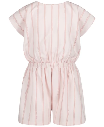 Calvin Klein Girls' 7-16 Short-Sleeve Romper