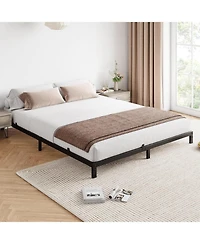 gaomon 6" Metal Platform Bed Frame, Low Profile, Noise-Free, Mattress Foundation No Box Spring Required