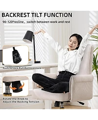 Rainsken Striped Velvet Office Chair
