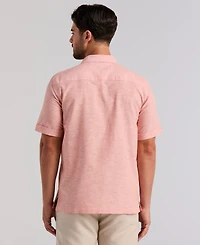 Cubavera Men's Embroidered Linen Blend Shirt