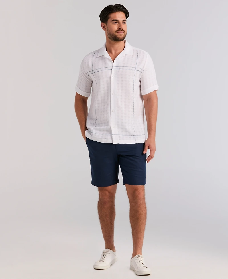 Cubavera Men's Cotton Blend Embroidered Shirt