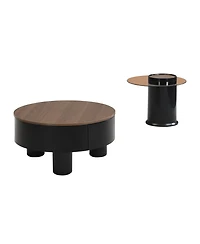 Rainsken Round Nesting Coffee Table Set of 2