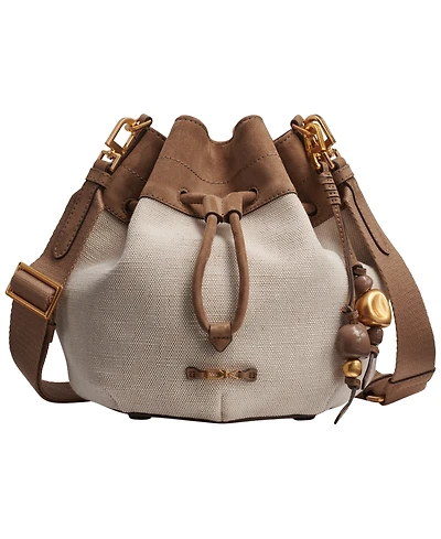 Donna Karan New York Weekend Woven Medium Bucket Bag