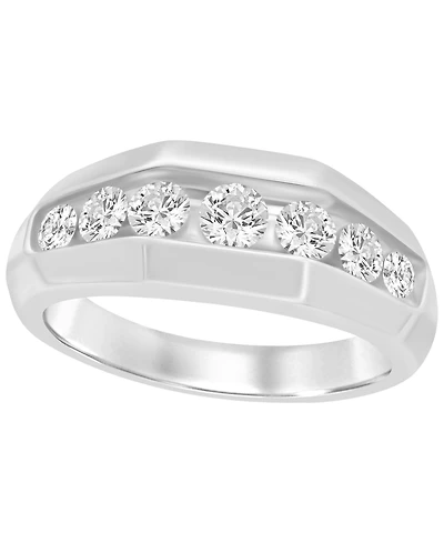 Macy's Men's Lab Grown Diamond (1 ct. t.w.) Ring Sterling Silver