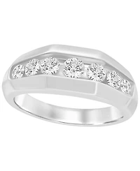 Macy's Men's Lab Grown Diamond (1 ct. t.w.) Ring Sterling Silver
